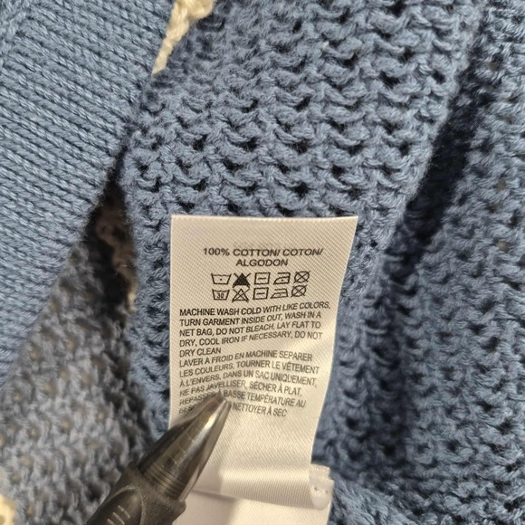 Lucky Brand Knit Short Sleeve Button Up Shirt Men's XL Blue Casual Comfort NWT - Picture 7 of 9